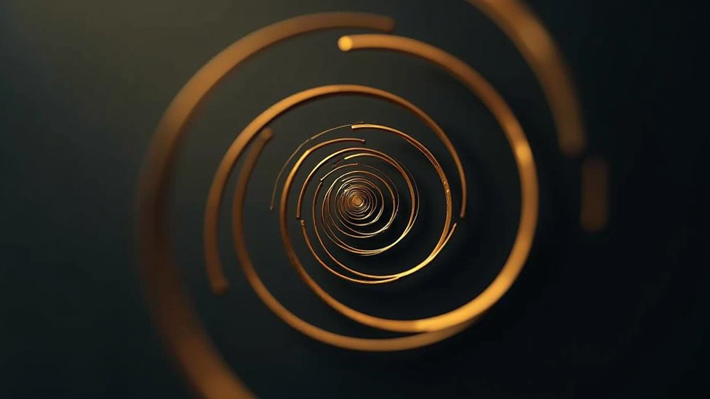 Gulden snede spiraal afbeelding toont wiskundige verhoudingen in natuurlijke compositie, elegant design