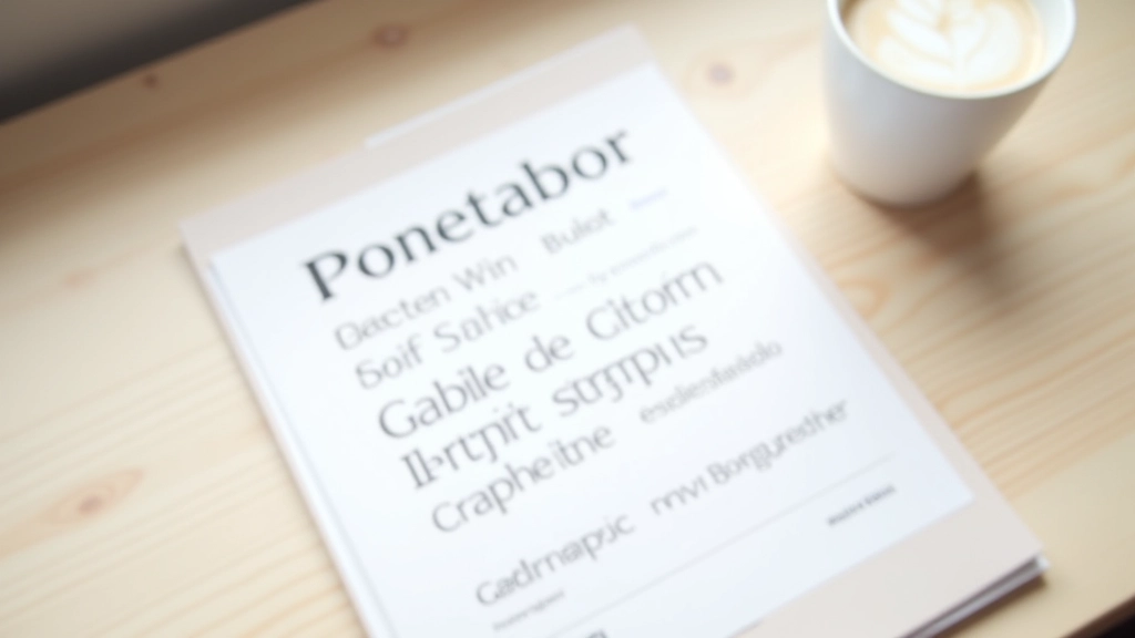 Typografische hiërarchie weergegeven met verschillende lettertypes en groottes, schone en duidelijke indeling