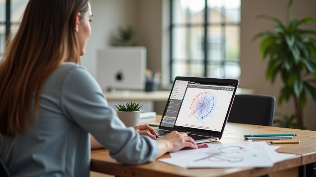 Webpagina-ontwerp met veel witruimte, enkele tekstelement, grote afbeelding en minimale navigatie